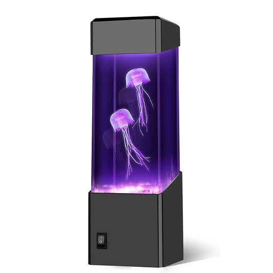 Led Jellyfish Tank Night Light Color Changing Table Lamp