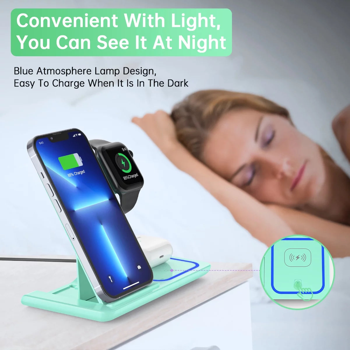 3 In 1 Apple Device Charging Station